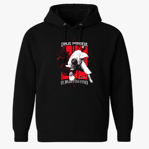 Moletom com Capuz "Deus perdoa o Jiujitsu não"