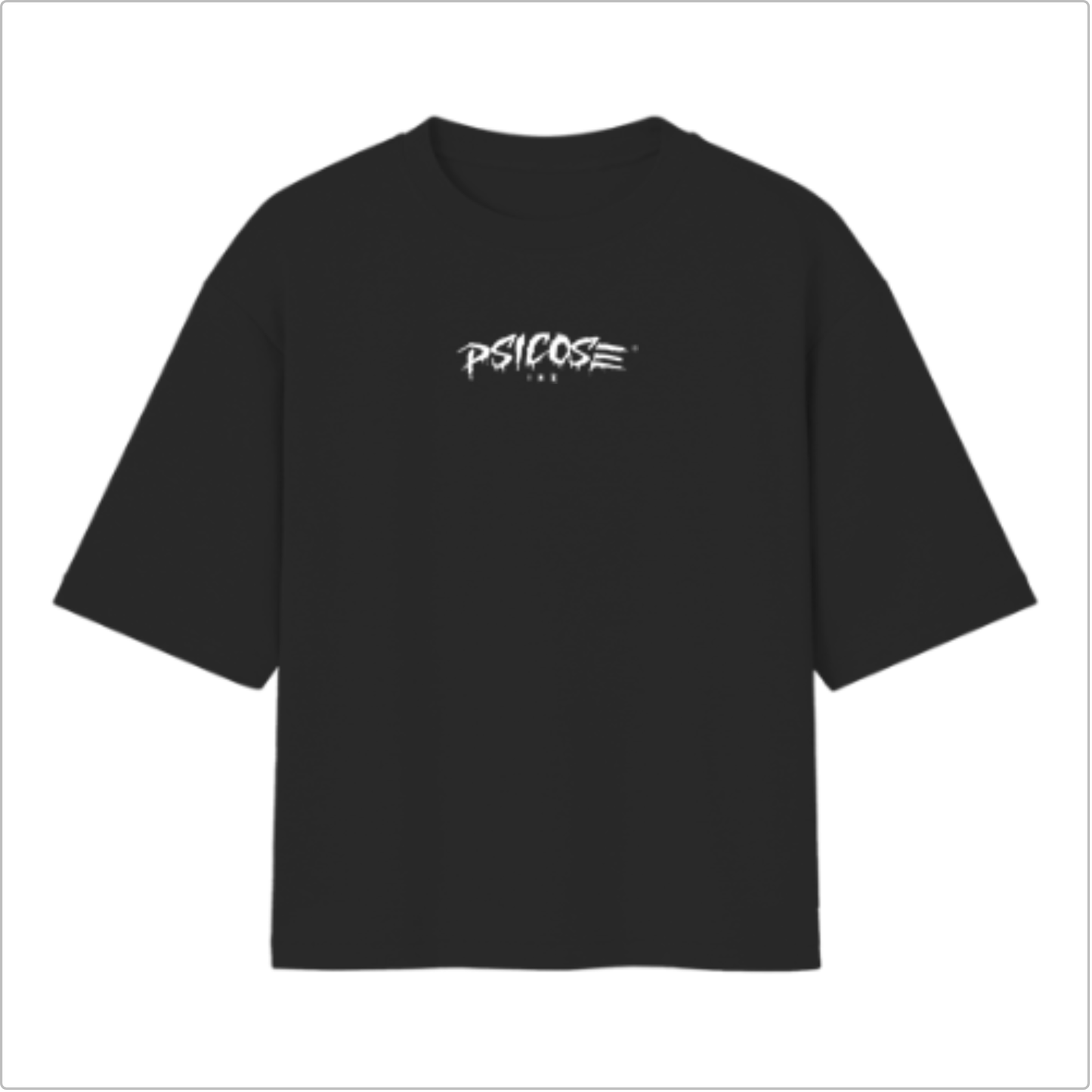 Camiseta Oversized Preta "Contracultura - Seja foda"